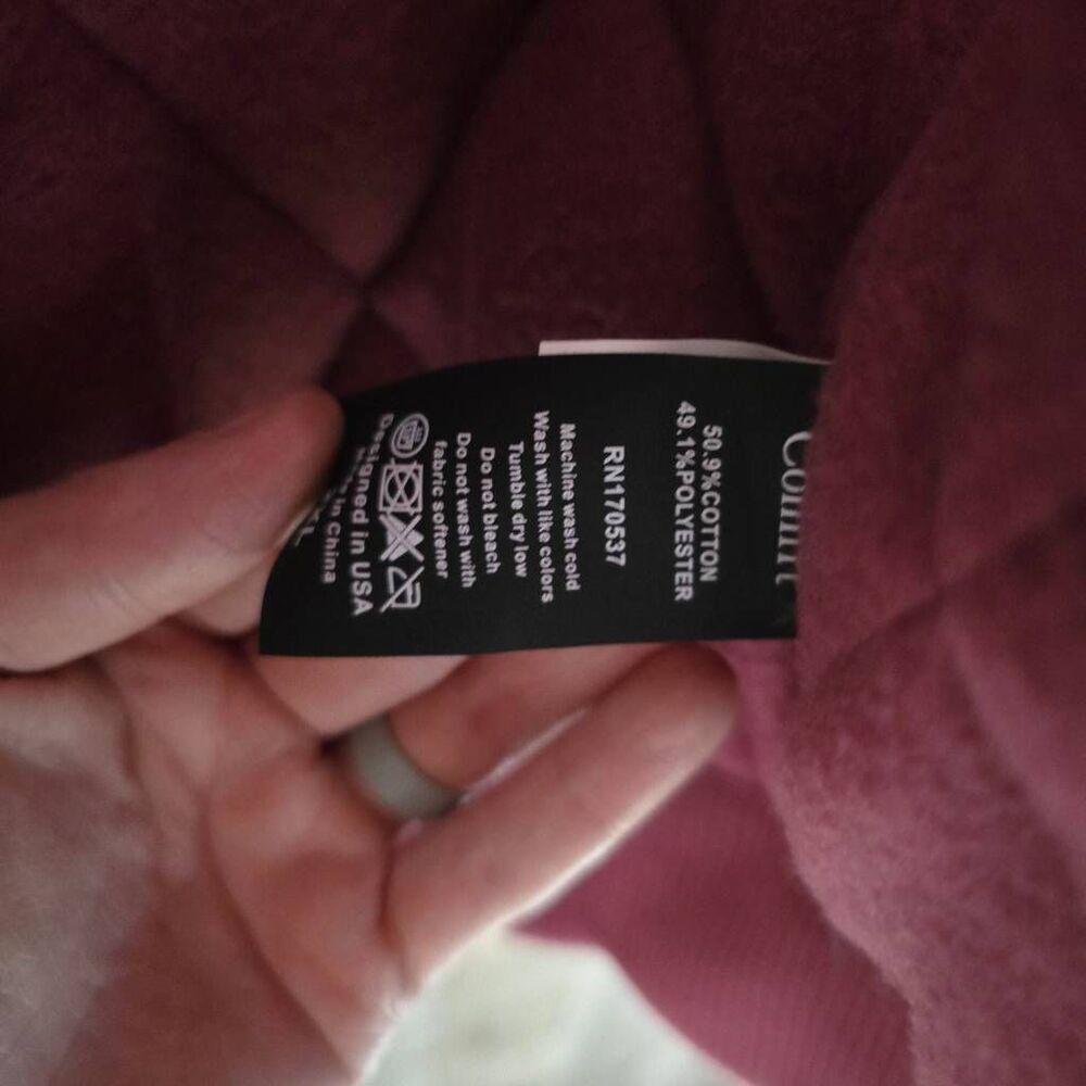 Comfrt Weighted 5 lb Hoodie Berry 2xl Anxiety Comfy Lounge Trip Vacation Plus - Picture 7 of 7